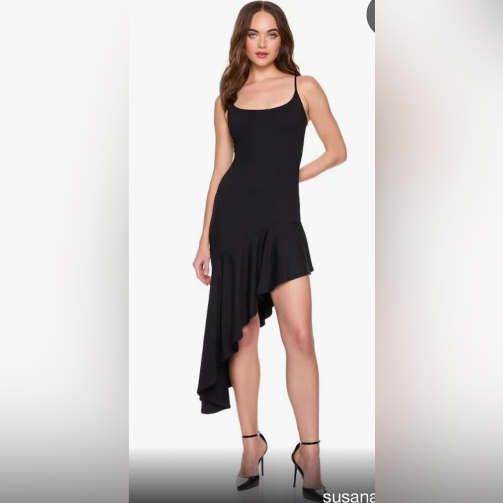 NWT Susana Monaco ruffle asymmetrical dress